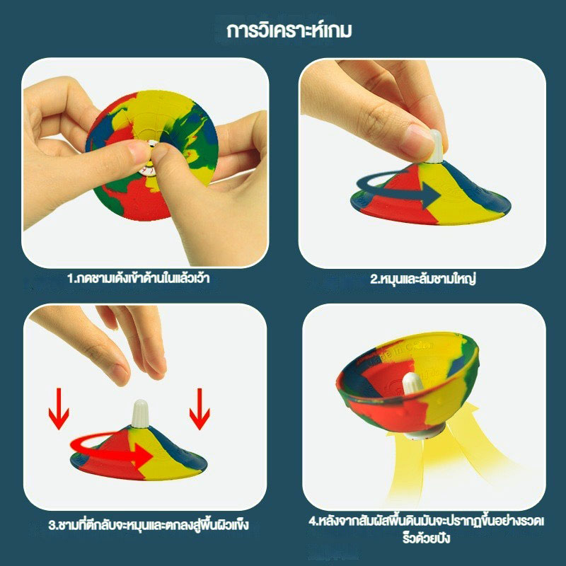 【กรุงเทพจัดส่งสินค้า】กีฬากลางแจ้ง ของเล่นคลายเครียด สําหรับเด็ก ฮิปฮอป กระโดดครึ่งลูกเด้ง