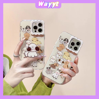 💖จัดส่ง24ชม💖iPhone 14 13 12 11 Pro Max เคส for เคสไอโฟน11 น่ารัก บางเบาพกพาง่าย การ์ตูน บิสกิต ลูกสุนัข พร้อมขาตั้ง Case