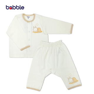 BABBLE ชุดนอนเด็ก ชุดเซตเด็ก อายุ 3 เดือน ถึง 2 ปี (4 สีให้เลือก) (SL001) (BSL)