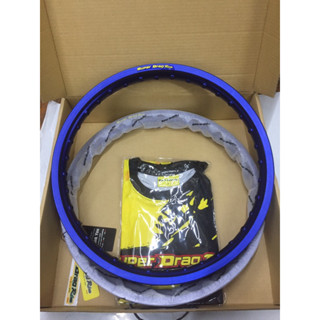 วงล้อ SUPER DRAG RIM รุ่นStreet 1.4ขอบ17 (2วง)ขอบเรียบ สีน้ำเงิน(SD1417BB)