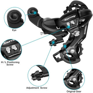(โค๊ดส่วนลด) ตีนผีจักรยาน Shimano TOURNEY รุ่น RD-TY300 (มีทั้งรุ่นขันน็อตและขอเกี่ยวยึด)