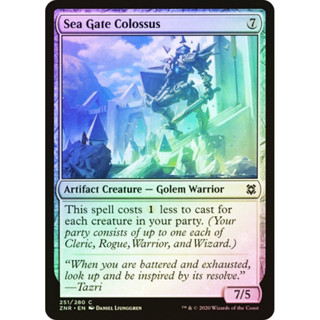 [MTG] Sea Gate Colossus [ZNR] [ARTIFACT] [COMMON] [FOIL] [ENG] (การ์ดเมจิค / Magic the Gathering)