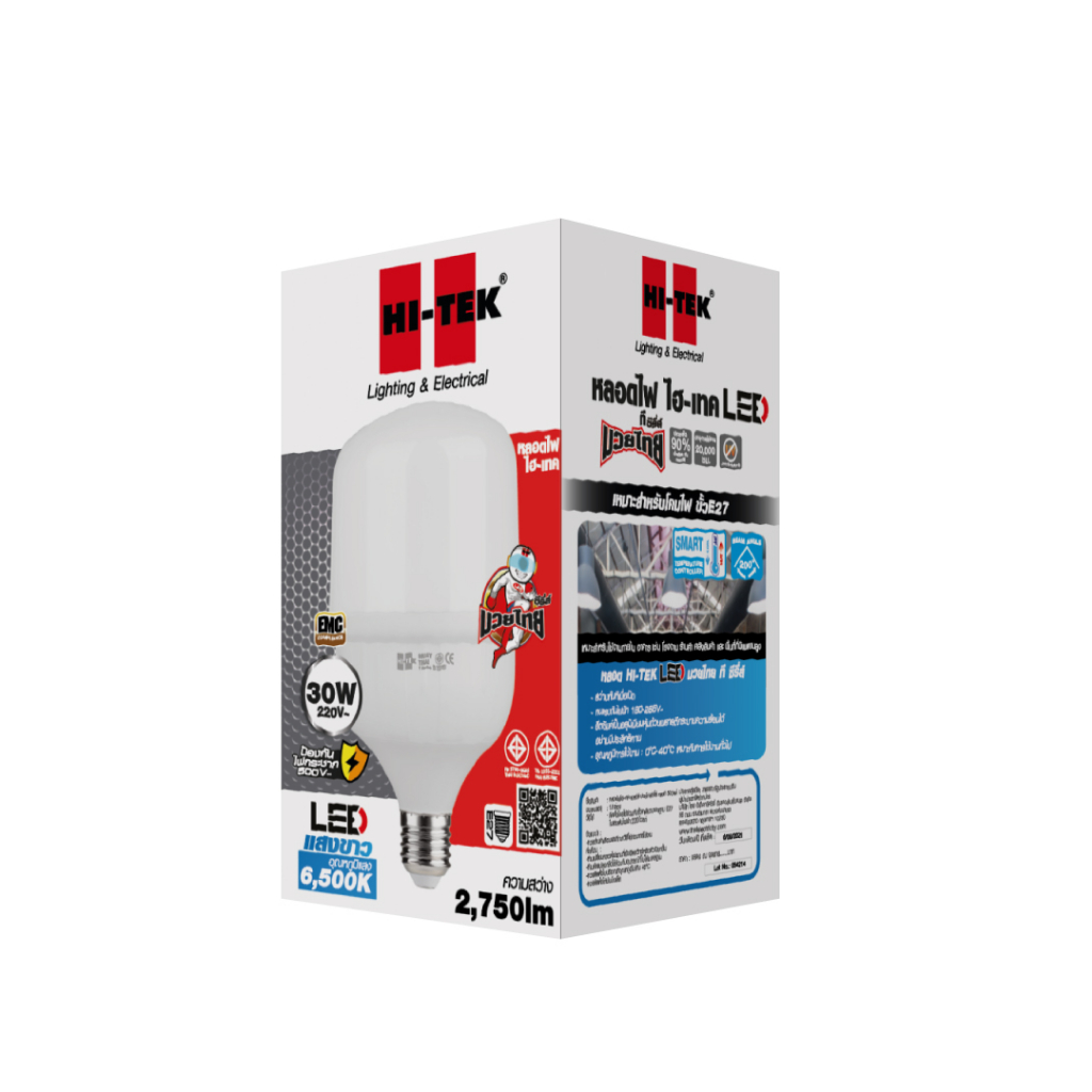 หลอดไฟ LED HIGH WATT HI-TEK MUAY THAI HLLMT2730W 30W วอร์มไวท์