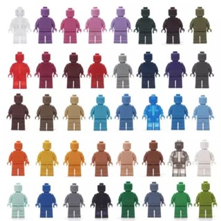 Monochrome Minifigures 40 สี 40 ตัว ไม่ซ้ำ ขนาดเท่า มินิฟิกเกอร์ Brick Pantone ของใหม่ทุกตัวเป็นของใหม่ ในซอง