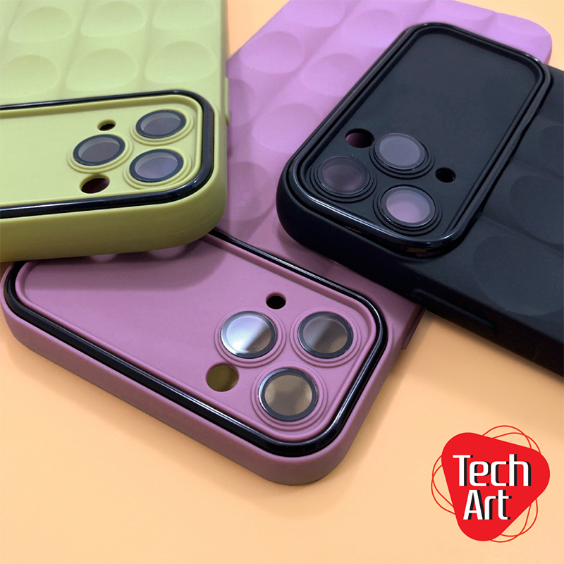 i13/13 Pro /13 ProMax/14/14 Pro/14 ProMaxเคสนิ่มเว้านูนกันรอยเลนส์กล้องกระจก