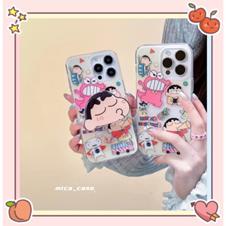 🐱‍🐉จัดส่งภายใน 24 ชม🌹 เคสไอโฟน 11 12 13 14 Pro Max เครยอนชินจัง สาวน่ารักหัวใจ สไตล์คู่รัก Case for iPhone ผลิตภัณฑ์ร้อน