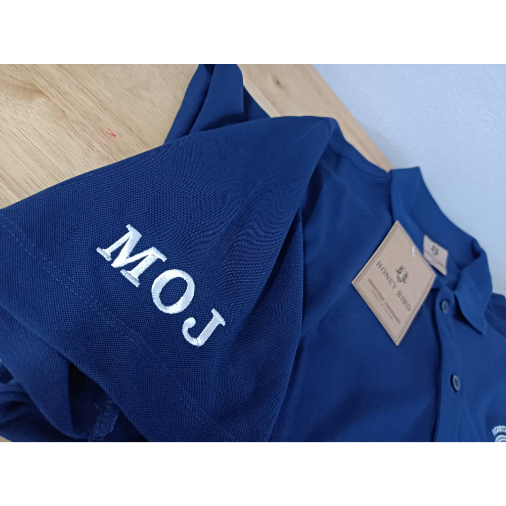 เสื้อโปโลกระทรวงยุติธรรม แขนMOJ โปโลแขนปล่อย