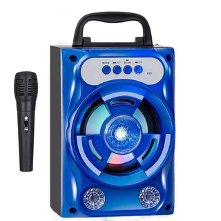 LM-ลำโพง Bluetooth ไร้สาย, ซับวูฟเฟอร์ (รองรับไมโครโฟน, บลูทู ธ , USB, การ์ด TF, วิทยุ)ลำโพง Bluetooth พกพา,
