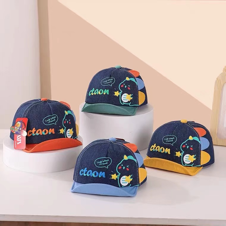 หมวกแก็บผ้าลูกฟูกเด็กชายเด็กหญิง 4-18เดือน รอบหัว40-48cm - รูปที่ 5