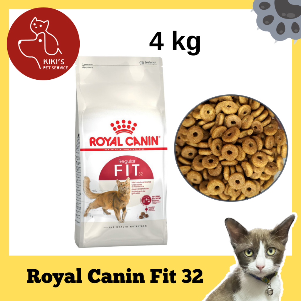 Royal Canin Fit รอยัลคานิน ฟิต 32 อาหารแมวโตเลี้ยงปล่อย 4 kg