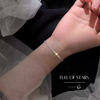 Glamor✨Full Of Stars สร้อยข้อมือเงินแท้ 925สร้อยข้อมือสตรีกําไลข้อมือโซ่ กําไลเงิน สร้อยข้อมือเพชร สร้อยข้อมือลูกปัด