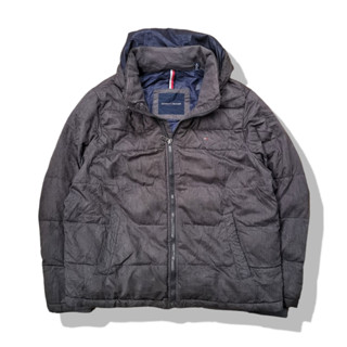 Tommy Hilfiger Grey Hooded Jacket รอบอก 52”