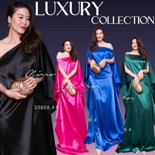 maxi dress คอปาดกว้าง ช่วงแขนทรงค้างคาว ช่วงลำตัวหลวมๆ ปล่อยยาว Tag::Mirror Sister