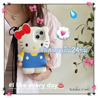 🎐จัดส่งภายใน24ชม🎐เคส for iPhone 11 14 Pro Max Case for iPhone 12 13 ป้องกันการตก การป้องกัน การ์ตูน HelloKitty หวานสวย