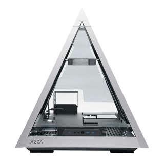 AZZA PYRAMID 804 V/ PYRAMID 804 L ARGB  PYRAMID ARGB Tempered Glass– Black