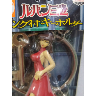 ของแท้ จากญี่ปุ่น พวงกุญแจ ฟิกเกอร์ มิเนะ ฟูจิโกะ จอมโจรลูแปง Lupin The 3rd  Mine Fujiko Figure Keychain Keyring