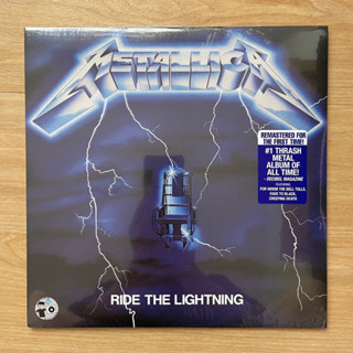 แผ่นเสียง Metallica ‎– Ride The Lightning ,Vinyl, LP, Album, Reissue, Remastered  Repress ,US แผ่นเสียงมือหนึ่ง ซีล