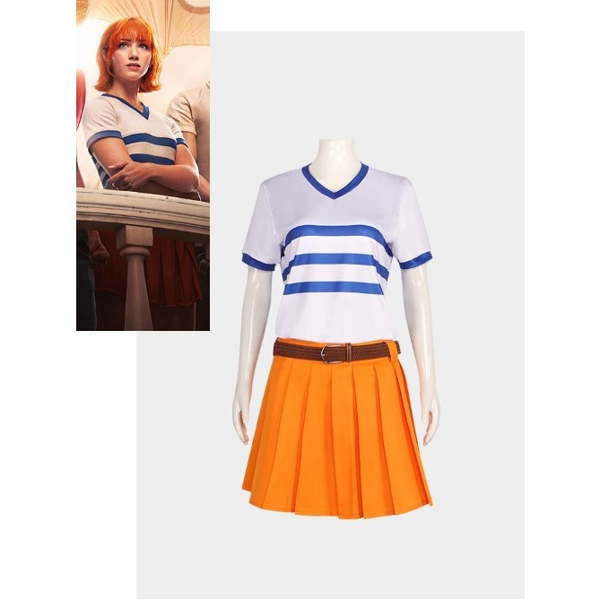 7C333 7C333.1 ชุดผู้ใหญ่ ชุดเด็ก ชุดนามิ แมวขโมย นามิ วันพีซ Nami Onepeice Costumes