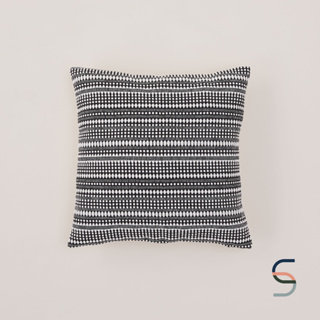 SARABARN Stripe Cushion Cover | ปลอกหมอนอิง ลายแถบ สีดำ