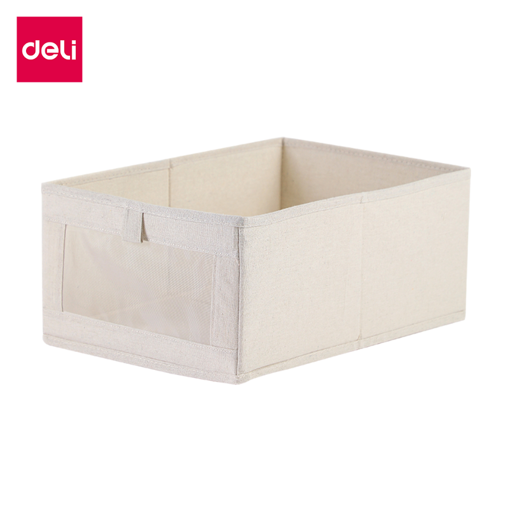 Deli กล่องเก็บเสื้อผ้า กล่องเก็บอเนกประสงค์ ช่องใส่เสื้อผ้า ลิ้นชัก จัดระเบียบ ประหยัดพื้นที่ พับได้