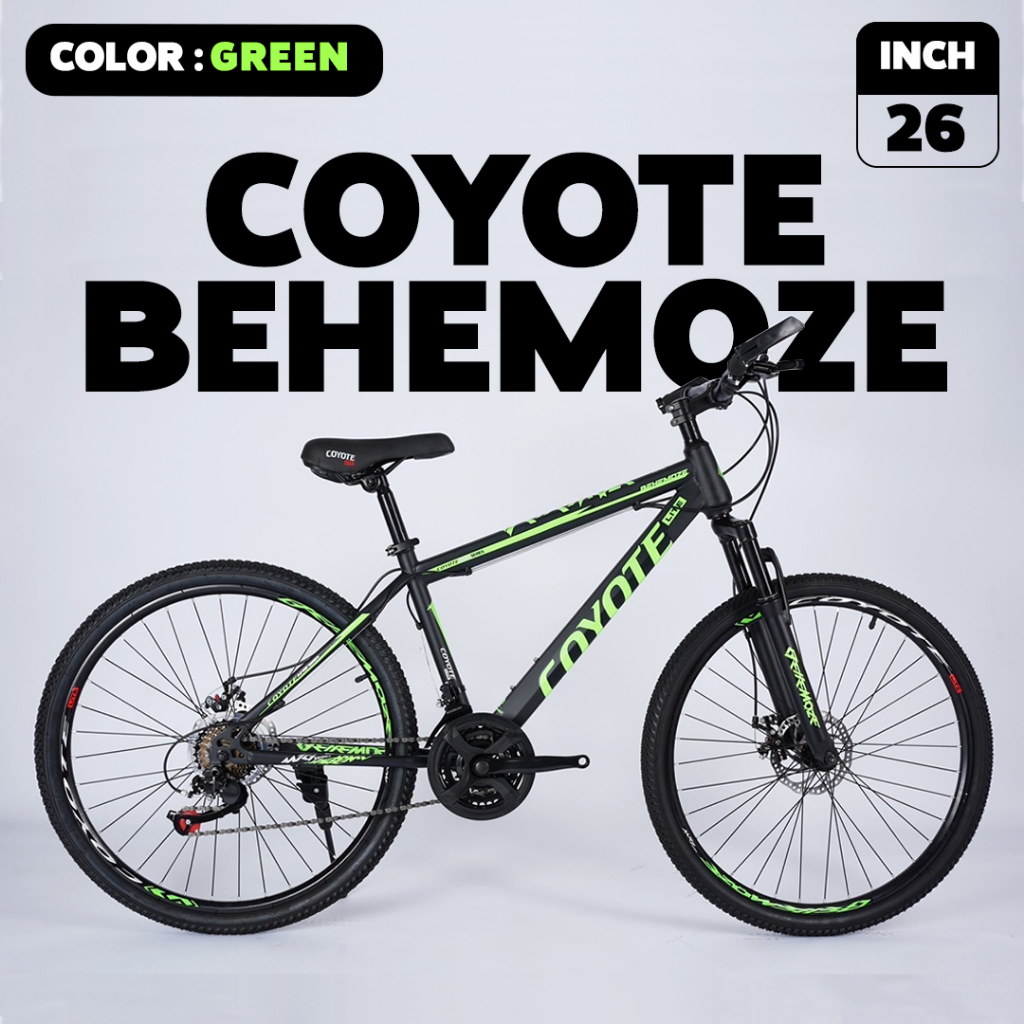 จักรยานเสือภูเขา Coyote รุ่น Behemoze 26นิ้ว เกียร์ 21Sp. แถมฟรีไฟหน้า-ไฟท้าย (มีจัดส่งพร้อมขี่เป็นคัน 100%+รับประกัน)