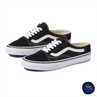 [ของแท้ ส่งฟรี จากไทย] VANS OLD SKOOL MULE BLACK/TRUE WHITE