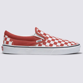 VANS SLIP ON CHECKERBOARD THEORY BURNT OCHRE SNEAKERS สินค้ามีประกันแท้