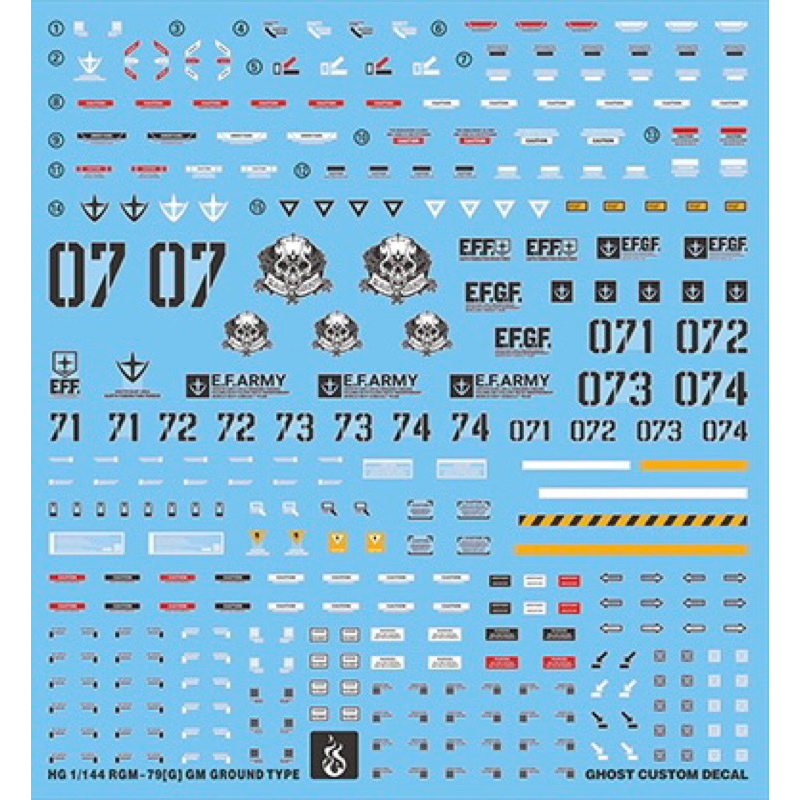 Ghost Decal HG 1/144 GM Ground Type