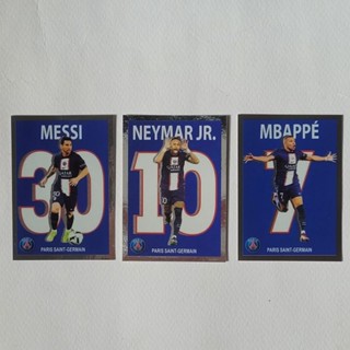 เซ็ตสติ๊กเกอร์ใบฟอยด์ เมสซี่ เอ็มบัปเป้ เนย์มาร์ messi mbappe neymar