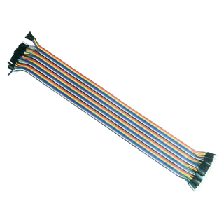 จั๊มเปอร์ Jumper Wire แผงสายไฟ 10 20 30 40 ซม ผู้-ผู้ ผู้-เมีย เมีย-เมีย 40เส้น สายแพร Arduino ESP32
