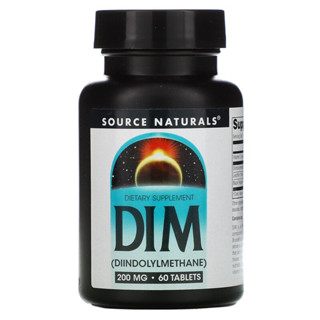 Source Naturals, DIM ขนาด 200 มก. บรรจุ 60 เม็ด