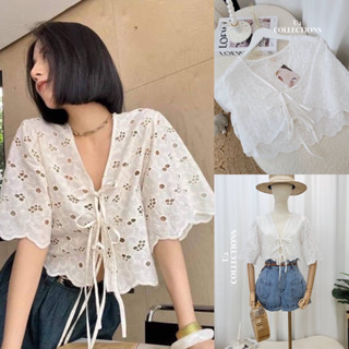 🌷Lace top🌷เสื้อครอปฉลุลูกไม้