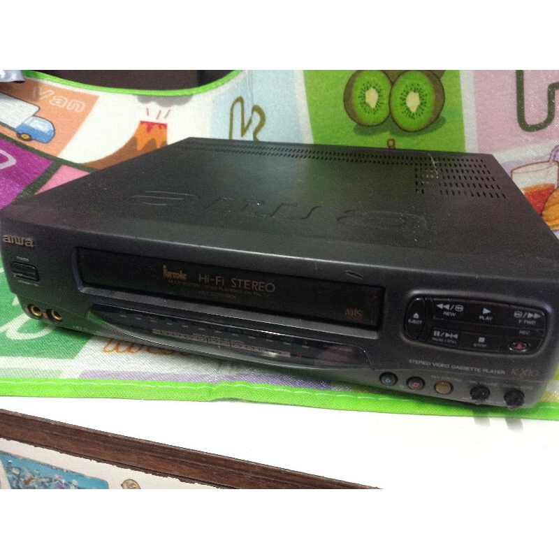 เครื่องเล่นวีดีโอ Aiwa VDO ใช้งานได้ปกติ เสียงออกเป็นโมโน