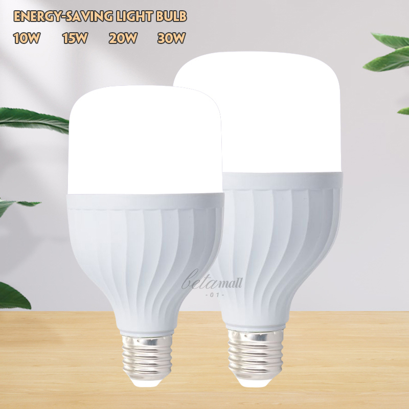 หลอดไฟตุ้ม LED BULB ประหยัดพลังงาน 10W/15W/20W/30W  ขั้ว E27 แสงไฟสีขาว J175