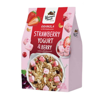 ยังเกอร์ ฟาร์ม กราโนล่า ธัญพืชอบกรอบ รสสตอรเบอร์รี่ โยเกิร์ต 200 กรัม Granola Strawberry Yogurt 200g Younger Farm brand