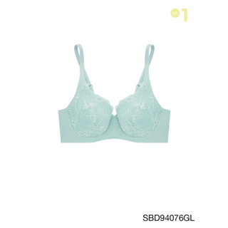 Sabina เสื้อชั้นใน Invisible Wire (ไม่มีโครง) รุ่น Perfect Bra รหัส SBD94076GL สีเขียวอ่อน