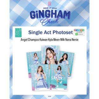 [CGM48]Single Act Gingham Check Photoset ใบเศษ