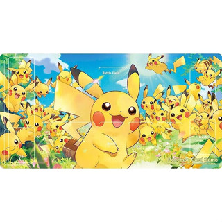 Pokemon Card Game Rubber Play Mat Pikachu Large Gathering JAPAN ZA-703【Direct From Japan】