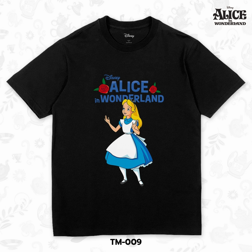 Power 7 Shop เสื้อยืดการ์ตูน "Alice In Wonderland" คอลเลคชั่น "Disney Classics" (TM-009)