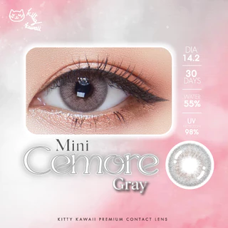 Kitty Kawaii Contact Lens : Mini Cemore Gray (Blister pack) - คอนแทคเลนส์รายเดือน