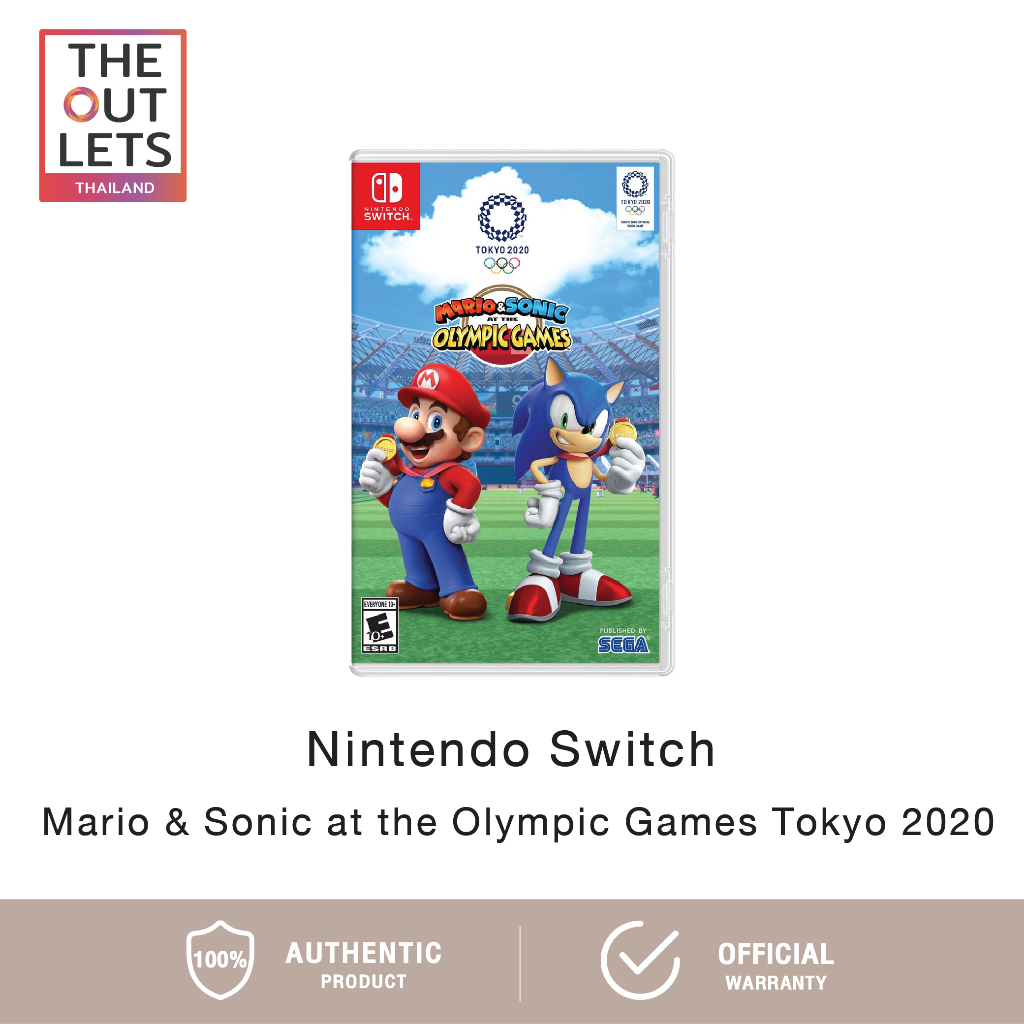 Nintendo Switch : Mario & Sonic at the Olympic Games Tokyo 2020 นินเทนโด้ สวิตช์ แผ่นเกม (รับประกันศ