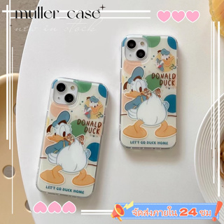 📦จัดส่งภายใน 24 ชม📦เคสไอโฟน 11 14 Pro Max การ์ตูน เป็ดโดนัลด์ ป้องกันการตก เคส iphone 12 13 Pro Case for iPhone