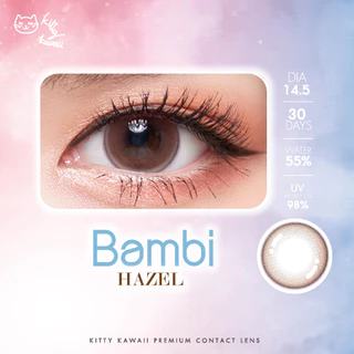 Kitty Kawaii Contact Lens : Bambi Hazel (Blister pack) - คอนแทคเลนส์รายเดือน เลนส์แบบ พสจีน