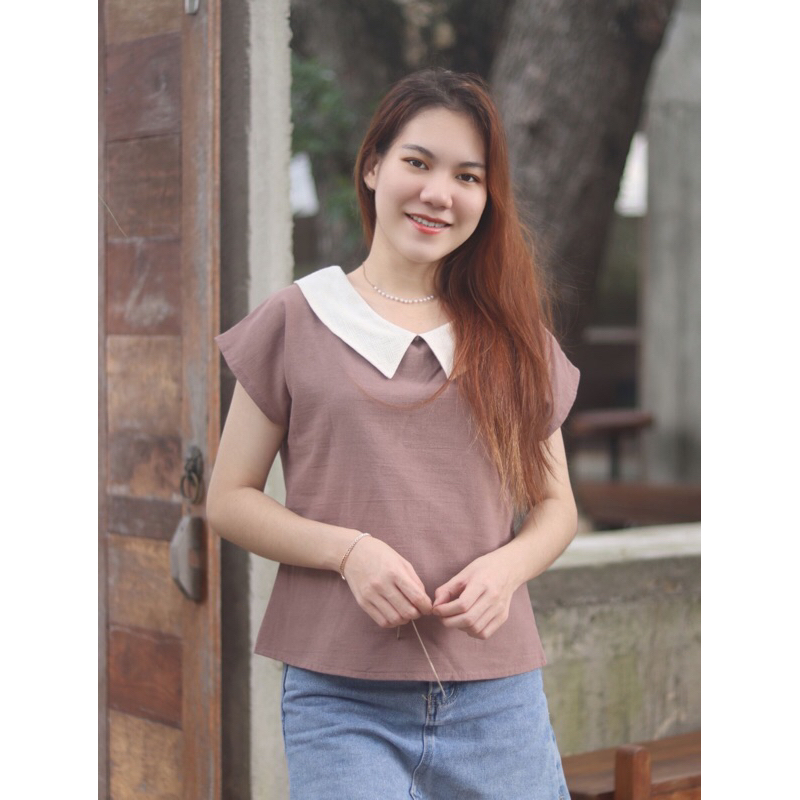 M L XL. เสื้อผ้าฝ้ายเชียงใหม่ มินิมอล สีพาสเทล ผ้านิ่มใส่สบาย ขนาด 36 38 40