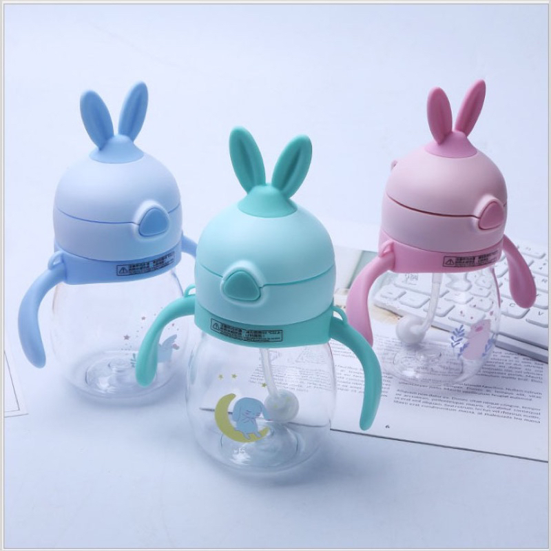 ถูกมาก [Sale ลดราคา ] DX601808 แก้วน้ำหัดดูดน้ำสำหรับเด็ก กันสำลัก ขวดฝึกดื่ม