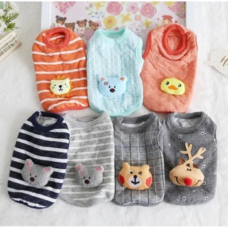 (SM01-1)ชุดสัตว์แรกคลอด ผ้าสำลี (*พร้อมส่งจากไทย!!) สำหรับลูกสัตว์เลี้ยงอายุ 1-2 เดือน ผ้าดีมาก ลายน่ารักมาก