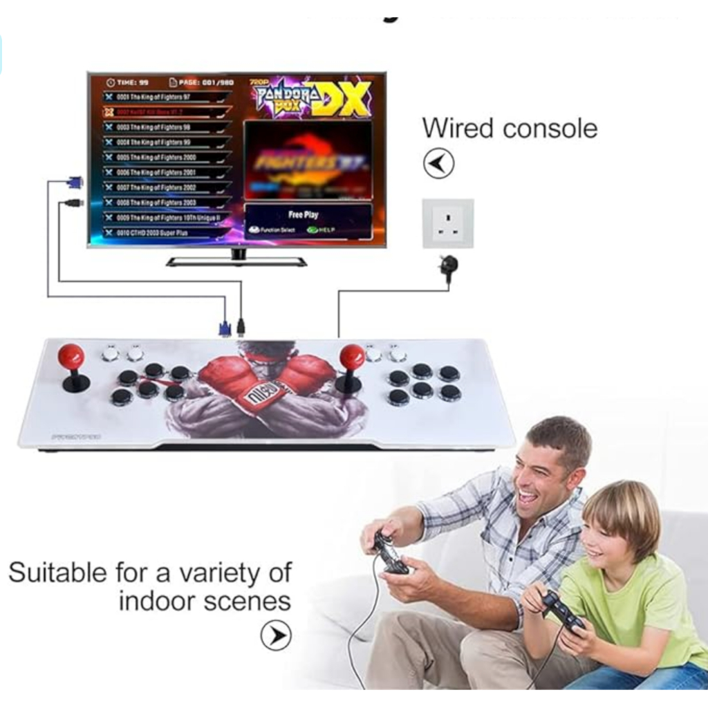 [มีเกมส์มากกว่า2x,xxx เกมส์เล่นในกล่อง]Pandora's Box, retro game console พร้อมเล่นได้ 1-2 คนเสียบ HDMI, VGA เล่นเลย