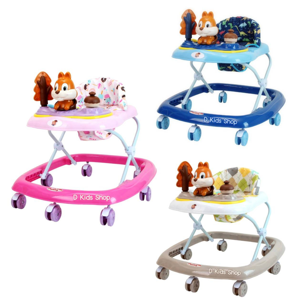 รถหัดเดินเด็ก รถหัดเดินกระรอกน่ารัก รถหัดเดิน ปรับระดับได้ มาใหม่สุดๆ No.5028 T