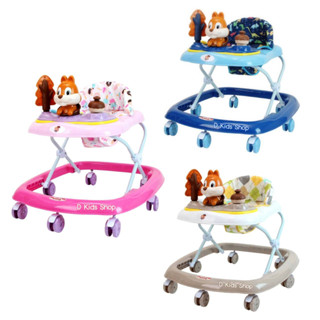 รถหัดเดินเด็ก รถหัดเดินกระรอกน่ารัก รถหัดเดิน ปรับระดับได้ ม…