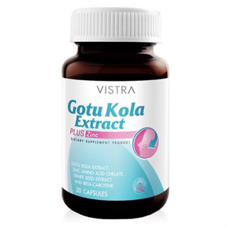 Vistra Gotu Kola Extract Plus Zinc 30 Capsules.